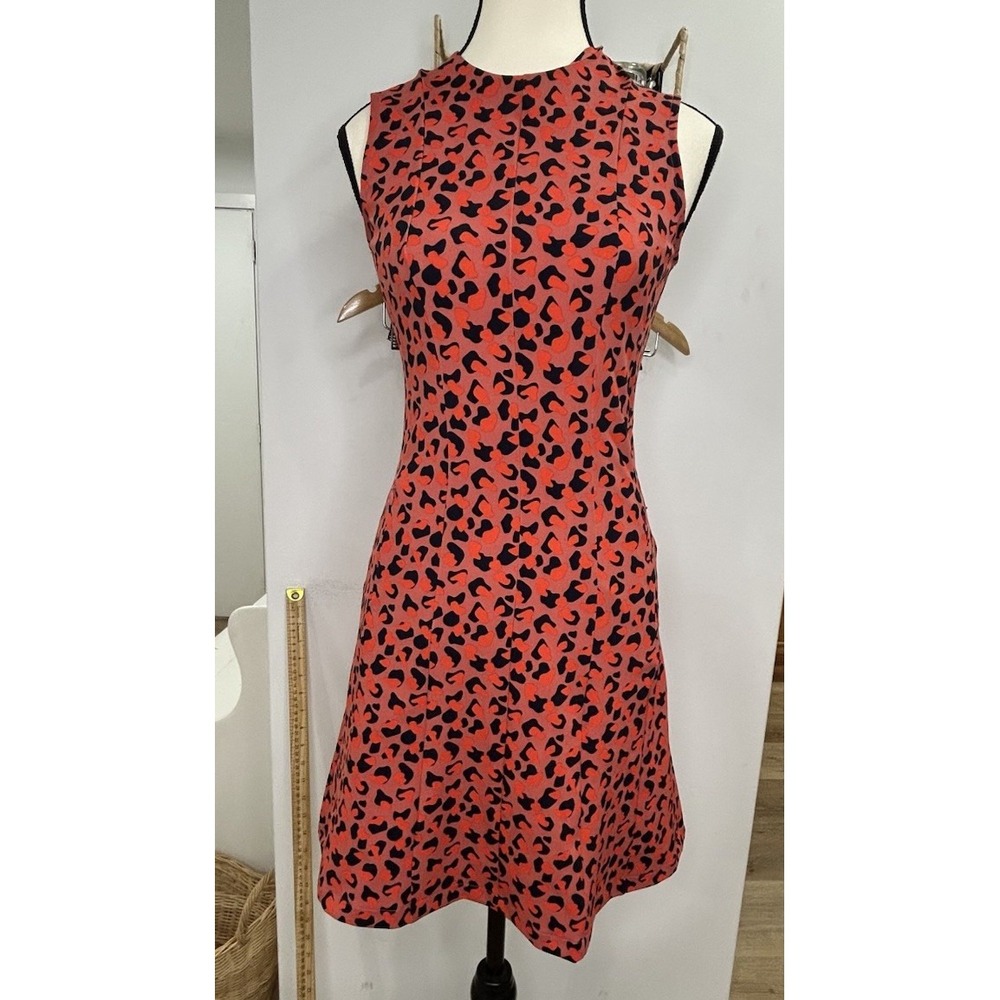 J Lindeberg Golf Dress Neptune Atomizer Black Orange Women's Size‎ Xs